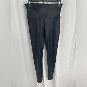 Spanx faux leather leggings L